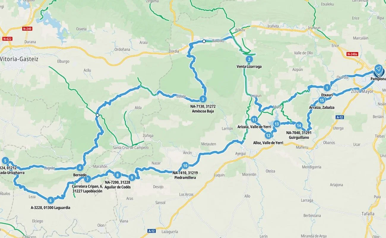 Ruta en moto por Navarra y La Rioja